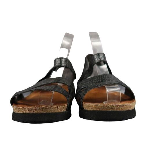 Naot Shoes Womens 40 Sandals Wedge Adjustable Leather Cork Fashion Comfort Kayla - Picture 3 of 15